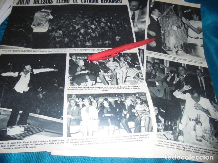 Coleccionismo de Revistas y Peri&oacute;dicos: RECORTE : JULIO IGLESIAS LLENO EL ESTADIO BERNABEU. SEMANA, SPTMBRE 1983 (#)