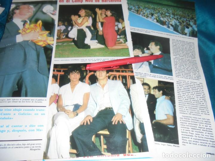 Coleccionismo de Revistas y Peri&oacute;dicos: RECORTE : JULIO IGLESIAS , GRAN EXITO EN EL CAMP NOU. SEMANA, SPTMBRE 1983 (#)