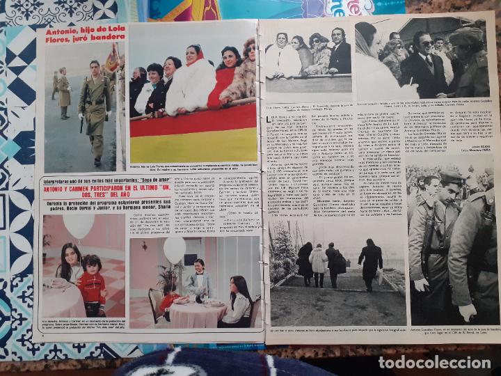 Coleccionismo de Revistas y Peri&oacute;dicos: carmen y antonio morales en el un dos tres 1 2 3 jura bandera de antonio flores lola