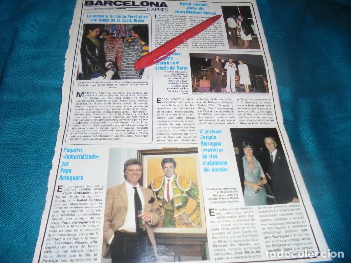Coleccionismo de Revistas y Peri&oacute;dicos: RECORTE : ROCIO JURADO, FANS DE SERRAT. JULIO IGLESIAS. SEMANA, MAYO 1983(#)
