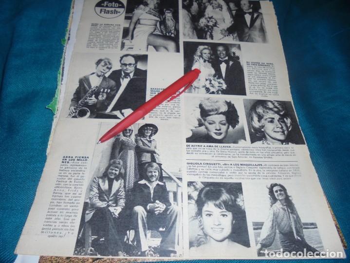 Coleccionismo de Revistas y Peri&oacute;dicos: RECORTE : EL GRUPO ABBA. LADY ROMA. SEMANA, ABRIL 1974 (#)
