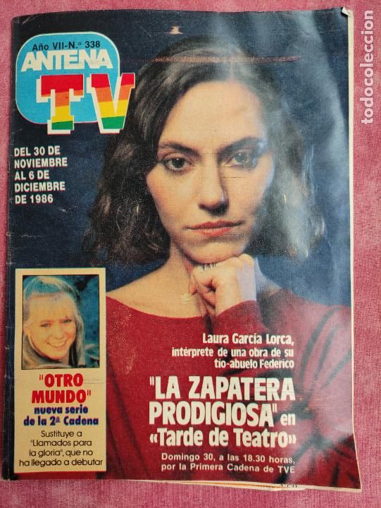 Coleccionismo de Revistas y Peri&oacute;dicos: ANTENA TV N&ordm; 338 - SERIE V - UN DOS TRES CHICHO - TOCATA TINA TURNER -NORTE Y SUR ... 1986