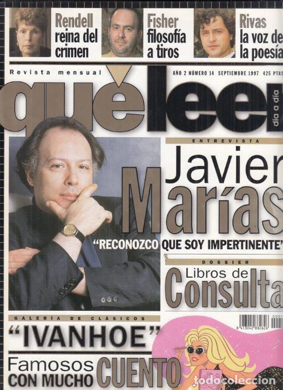 Coleccionismo de Revistas y Peri&oacute;dicos: REVISTA QU&Eacute; LEER N&ordm; 14 A&Ntilde;O 1997. JAVIER MAR&Iacute;AS. DOSSIER LIBROS DE CONSULTA. IVANHOE.
