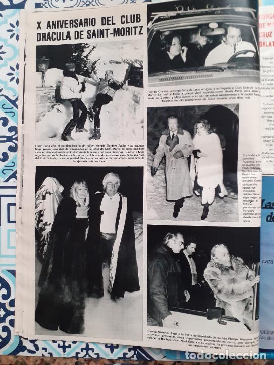 Coleccionismo de Revistas y Peri&oacute;dicos: LA CONDESA AUGUSTA GUNTHER SACHS MIRJA NIARCHOSS PHILIPPE CRISTIAN ONASIS EN SAINT MORITZ DRACULA