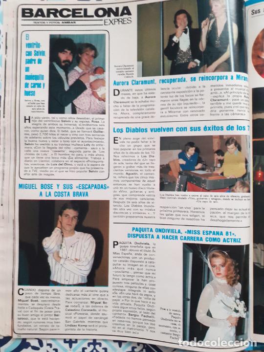 Coleccionismo de Revistas y Peri&oacute;dicos: PAQUITA ONDIVIELA MISS ESPA&Ntilde;A MIGUEL BOSE LOS DIABLOS AURORA CLARAUNT SELVIN VENTRILOQUO