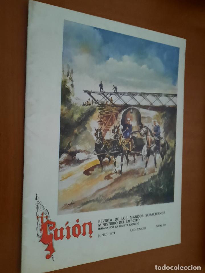 Collezionismo di Riviste e Giornali: GUI&Oacute;N 385. REVISTA DE LOS MANDOS SUBALTERNOS JUNIO 74. MINISTERIO DEL EJ&Eacute;RCITO. GRAPA. caj 58
