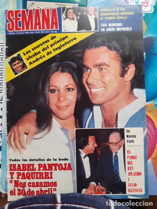 Coleccionismo de Revistas y Peri&oacute;dicos: portada de isabel pantoja y PAQUIRRI VIAJE DE NOVIOS
