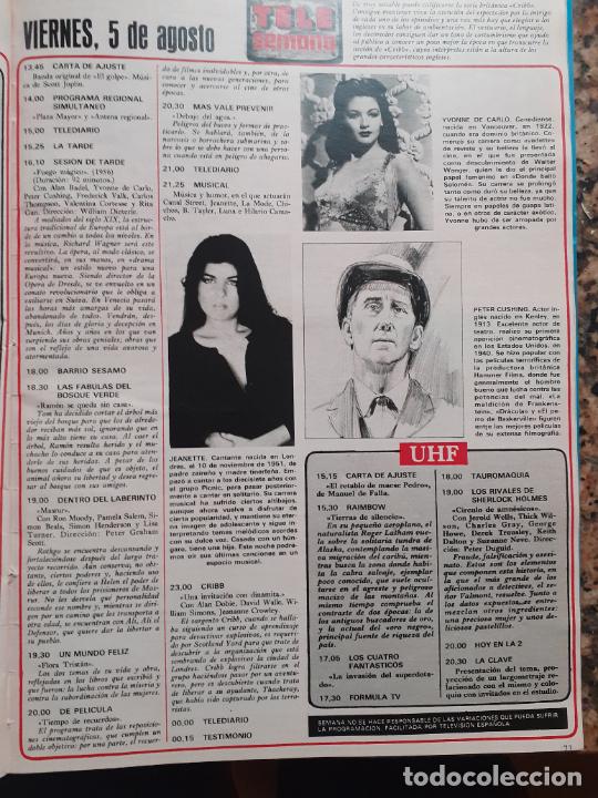 Coleccionismo de Revistas y Peri&oacute;dicos: JEANETTE PETER CUSHING YVONNE DE CARLO