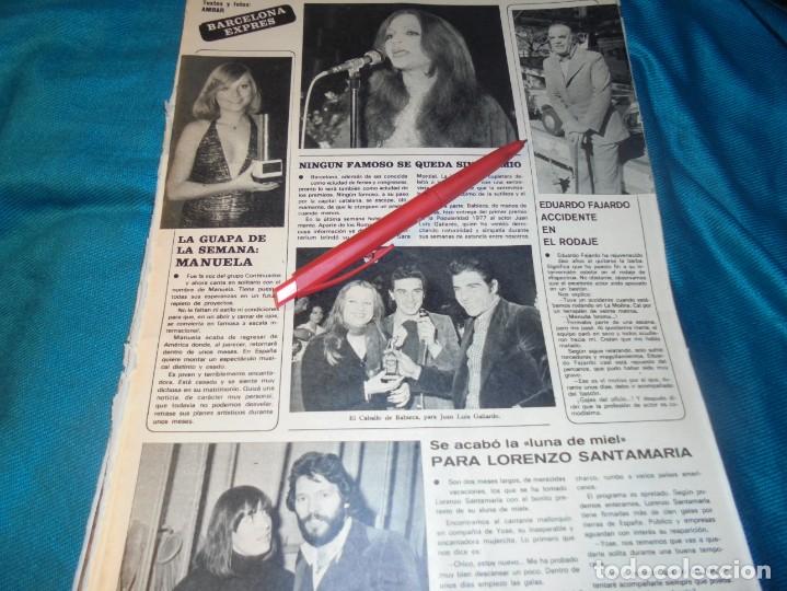 Coleccionismo de revistas y peri&oacute;dicos: RECORTE : PREMIO PARA SARA MONTIEL. LORENZO SANTAMARIA. SEMANA, MARZO 1977(#)