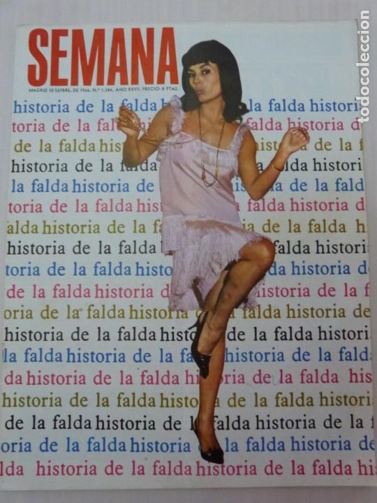 Coleccionismo de Revistas y Peri&oacute;dicos: REVISTA SEMANA DE PAQUITA MISS ESPA&Ntilde;A ROCIO DURCAL REVISTA SEMANA N&ordm; 1386 LOTE 33