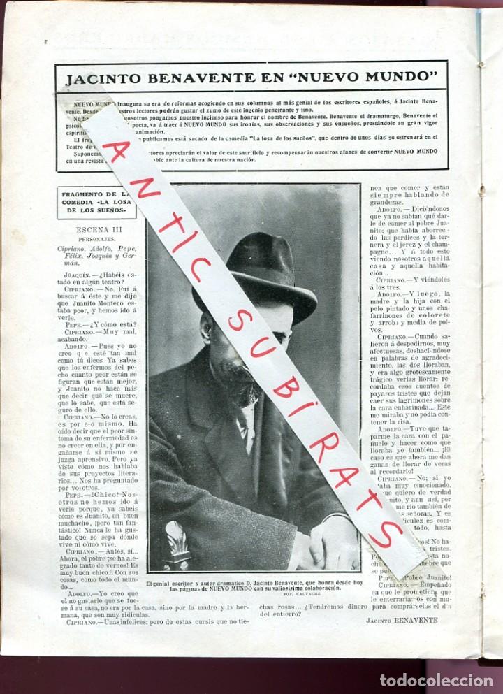 Coleccionismo de Revistas y Peri&oacute;dicos: REVISTA A&Ntilde;O 1911 JACINTO BENAVENTE BANDA MUNICIPAL DE MADRID AVIADOR DE MADRID JOSE GONZALEZ CAMO