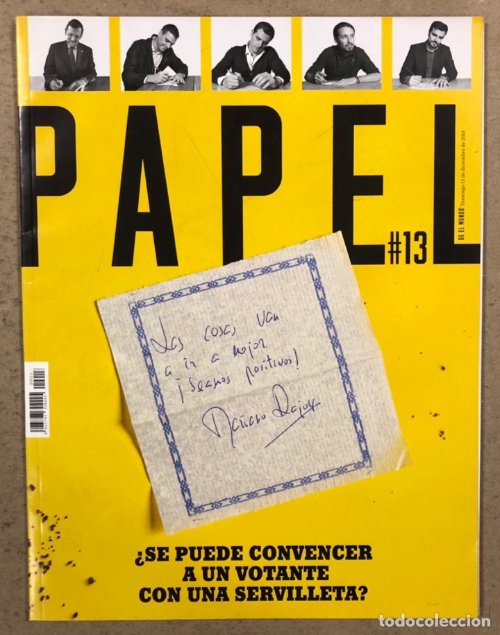Coleccionismo de Revistas y Peri&oacute;dicos: PAPEL DE EL MUNDO N&deg; 13 (2015). ARIANNA HUFFINGTON, HOVIK KEUCHKERIAN, BOXEO CUBA,...