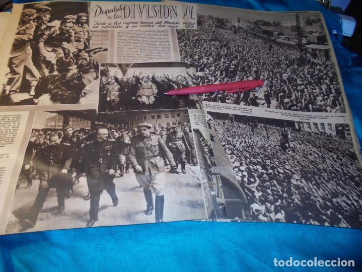 Coleccionismo de Revistas y Peri&oacute;dicos: RECORTE : DESPEDIDA A LA DIVISION AZUL. SERRANO SU&Ntilde;ER. FOTOS, AGTO 1941(#)