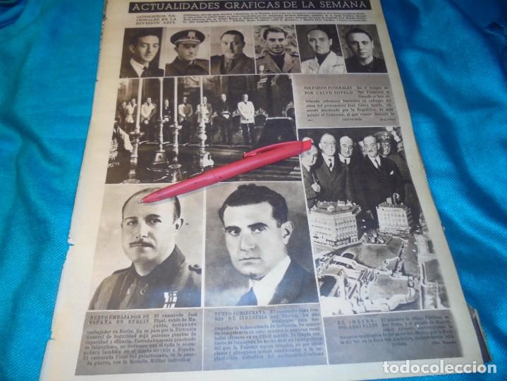 Coleccionismo de Revistas y Peri&oacute;dicos: RECORTE : CONSEJEROS NACIONALES EN LA DIVISION AZUL. FOTOS, AGTO 1941(#)