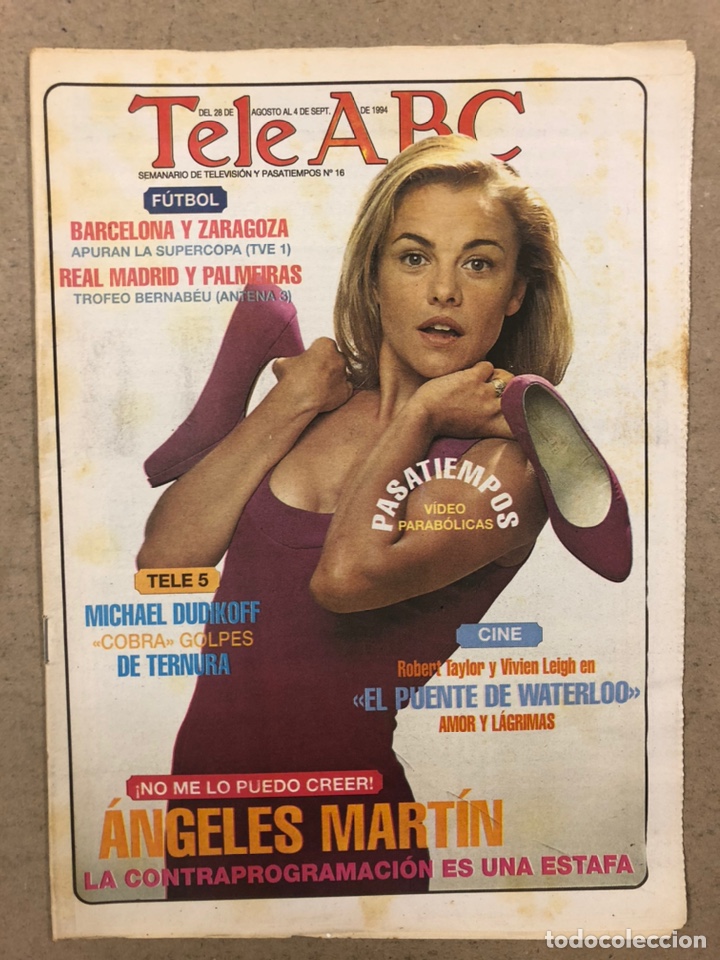 Coleccionismo de Revistas y Peri&oacute;dicos: TELE ABC N&deg; 16 (1994). &Aacute;NGELES MART&Iacute;N, MICHAEL DUDIKOFF,...