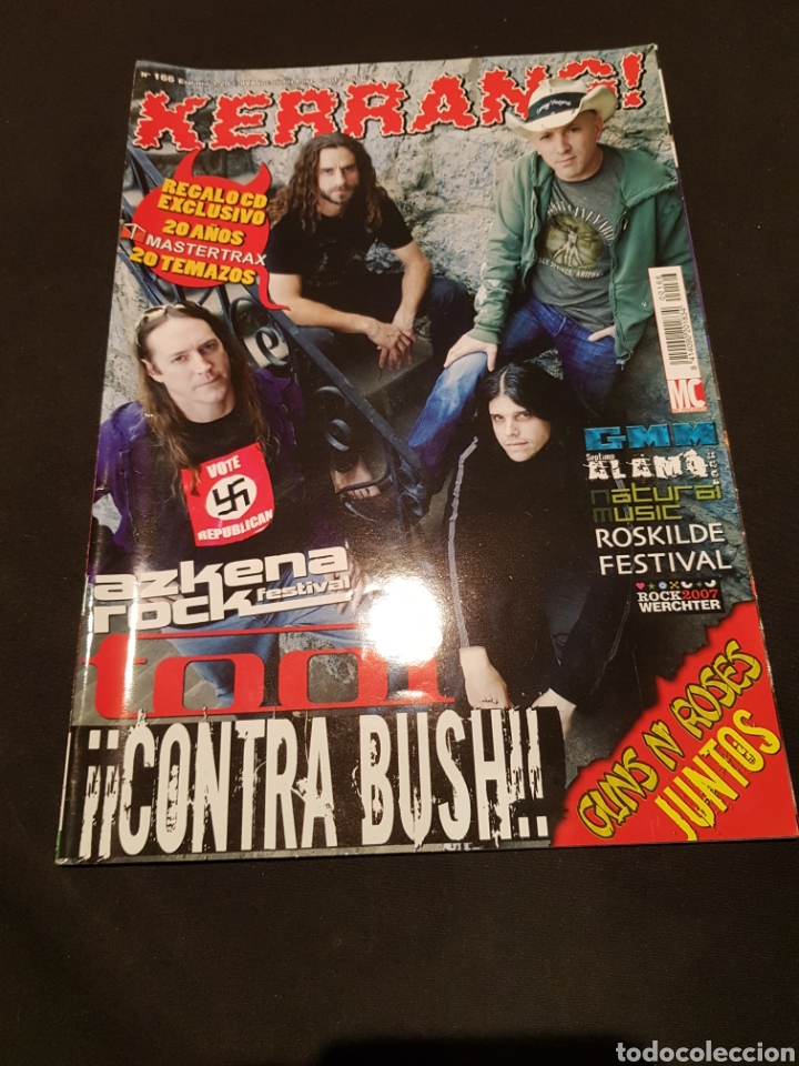 Collezionismo di Riviste e Giornali: Revista Kerrang! Nr. 166 Portada Tool. Guns N Roses Azkena Rock SOLO REVISTA