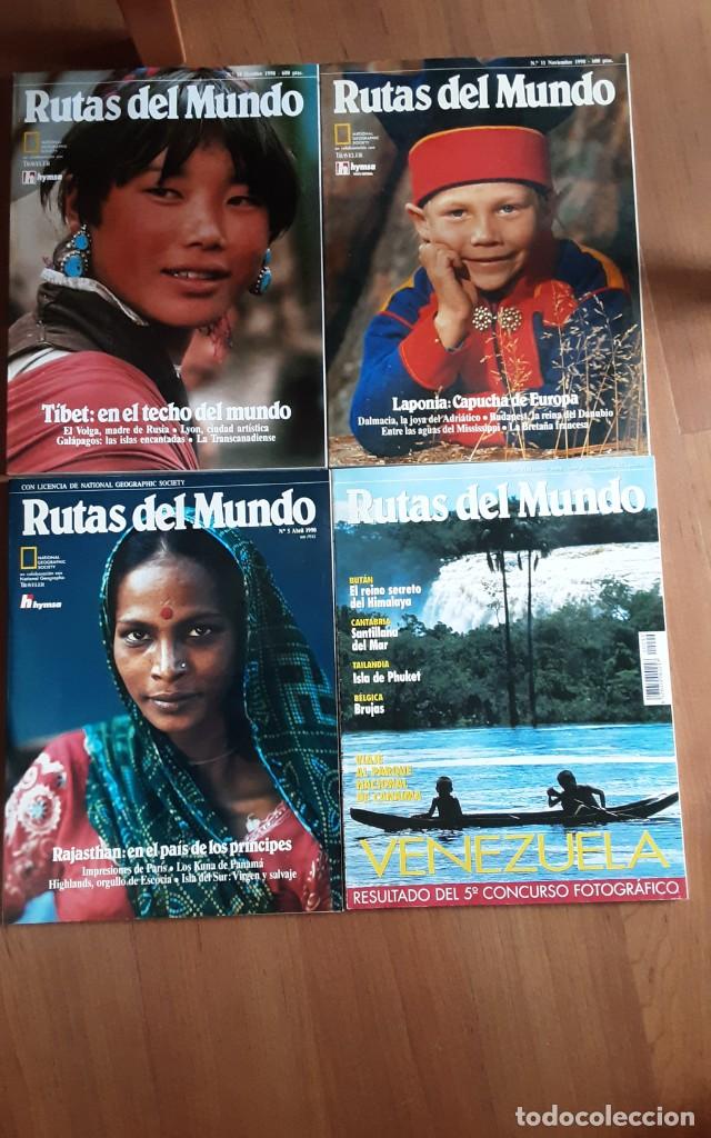 Coleccionismo de revistas y peri&oacute;dicos: 4 Revistas Rutas del Mundo - N&uacute;m 5, 10, 11 y 99 - 1990 y 1998. RAJASTHAN, LAPONIA, TIBET, VENEZUELA.