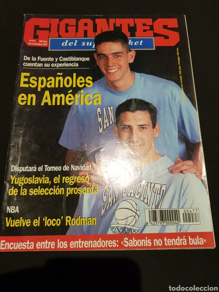 Coleccionismo de Revistas y Peri&oacute;dicos: PEDIDO M&Iacute;NIMO 10&euro; + GASTOS Revista Gigantes del Superbasket nr. 477 (26 dic 94)