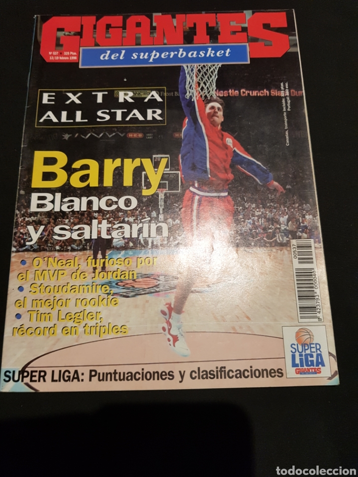 Coleccionismo de Revistas y Peri&oacute;dicos: PEDIDO M&Iacute;NIMO 10&euro; + GASTOS Revista Gigantes del Superbasket nr. 537 (13/19 feb 96)