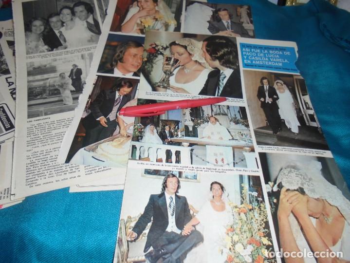 Coleccionismo de revistas y peri&oacute;dicos: RECORTE : BODA DE PACO DE LUCIA Y CASILDA VARELA. SEMANA, FBRO 1977(#)
