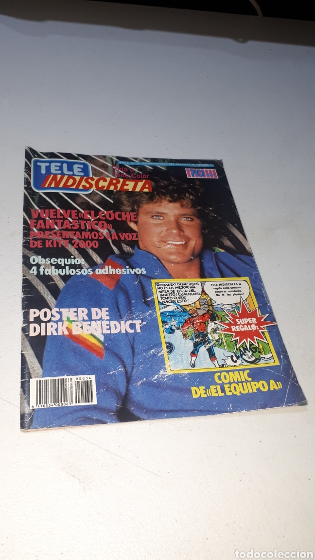Coleccionismo de Revistas y Peri&oacute;dicos: Tele indiscreta teleindiscreta a&ntilde;o 2 n&deg;34 EL COCHE FANTASTICO LEER DESCRIPCION