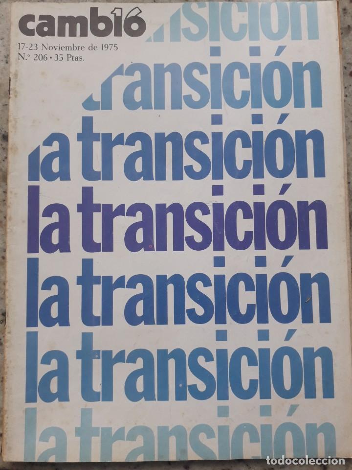 Collection Magazines and Newspapers: COMIENZA LA TRANSICION ANTES DE LA MUERTE DE FRANCO. RECORTE CAMBIO 16 NOVIEMBRE 1975