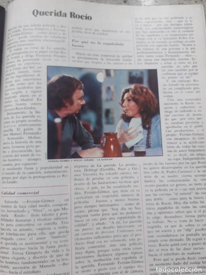 Coleccionismo de Revistas y Peri&oacute;dicos: ROCIO JURADO Y FERNAN GOMEZ EN LA PELICULA &acute;LA QUERIDA&acute;. RECORTE CAMBIO 16 NOVIEMBRE 1975
