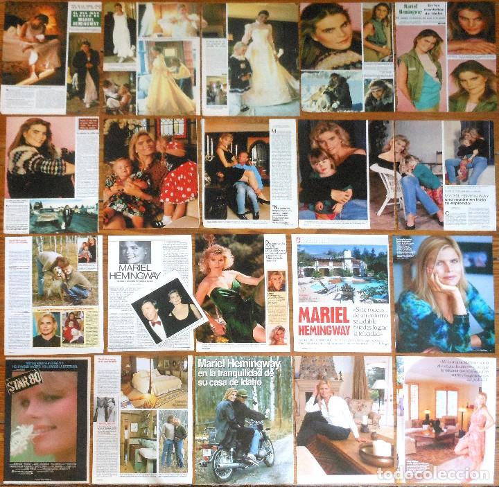 Coleccionismo de Revistas y Peri&oacute;dicos: MARIEL HEMINGWAY lote prensa spain clippings 1970s/00s photos magazine articles actress