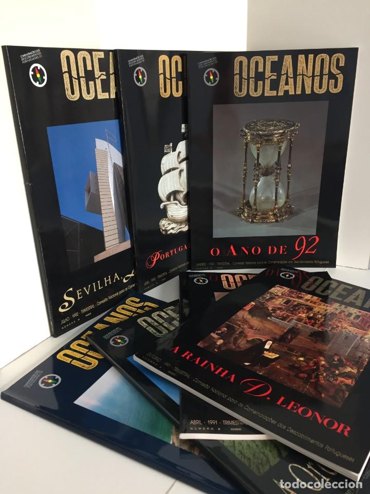 Coleccionismo de Revistas y Peri&oacute;dicos: REVISTA TRIMESTRAL OCEANOS. N&ordm; 4, 5, 6, 8, 9, 10, 11. COMEMORA&Ccedil;OES DOS DESCOBRIMENTOS PORTUGUESES.