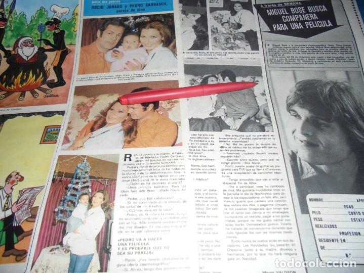 Coleccionismo de Revistas y Peri&oacute;dicos: RECORTE : ROCIO JURADO CON PEDRO CARRASCO Y SU HIJA. SEMANA, DCMBRE 1977 (#)