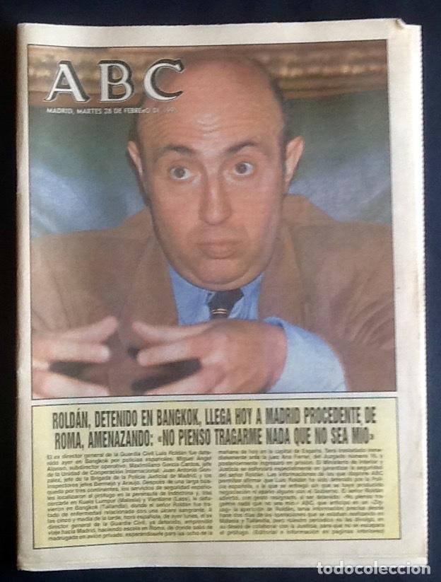 Coleccionismo de Revistas y Peri&oacute;dicos: DIARIO - ABC- 1995.CAPTURA DE LUIS ROLDAN.. EL ENVIO ESTA INCLUIDO EN EL PRECIO.
