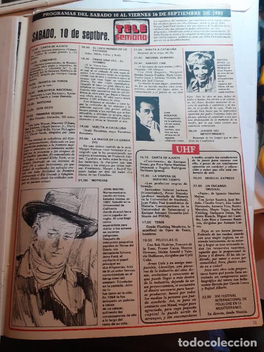 Coleccionismo de revistas y peri&oacute;dicos: yootha joyce los roper JOHN WAYNE DIRK BOGARDE - Foto 2