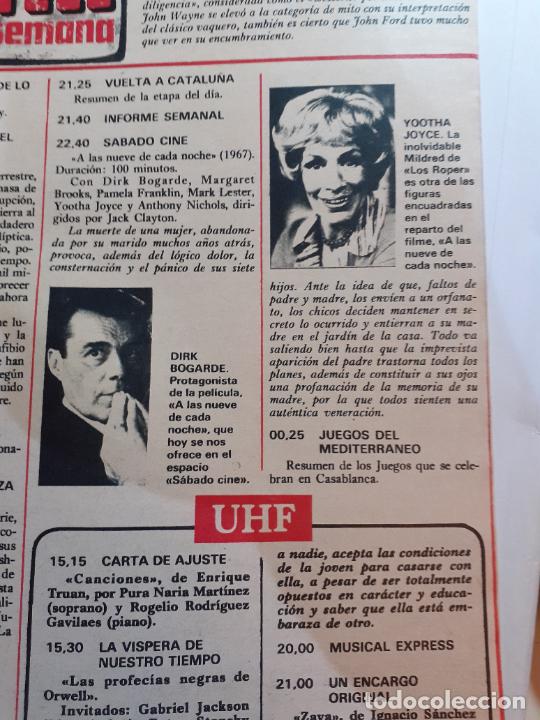 Coleccionismo de revistas y peri&oacute;dicos: yootha joyce los roper JOHN WAYNE DIRK BOGARDE - Foto 1
