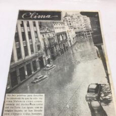 Coleccionismo de Revistas y Periódicos: CLIMA. SEMANARIO GRAFICO DE ACTUALIDAD. VALENCIA. LA RIADA DE 1957. 16 PAG.