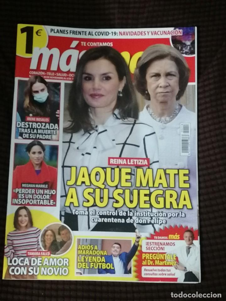 Coleccionismo de Revistas y Peri&oacute;dicos: REVISTA M&Aacute;S NOTICIAS N&ordm; 218 - Del 30 de noviembre al 6 de diciembre de 2020 - PORTADA: REINA LETIZIA