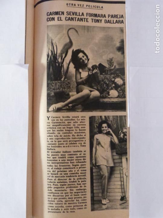 Coleccionismo de Revistas y Peri&oacute;dicos: RECORTE CLIPPING DE CARMEN SEVILLA SEMANA N&ordm; 1399 PAG. 53 L32