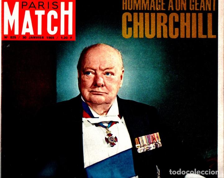 Coleccionismo de Revistas y Peri&oacute;dicos: PARIS MATCH 30 JANVIER 1965 - HOMMAGE A UN GEANT - WINSTON CHURCHILL - COMO NUEVA
