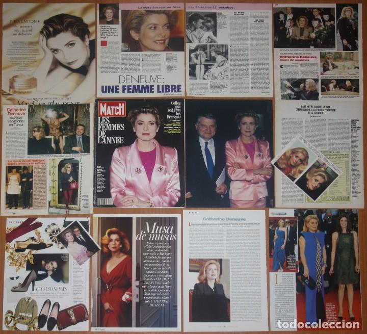 Coleccionismo de revistas y peri&oacute;dicos: CATHERINE DENEUVE lote prensa clippings 1970s/00s magazine articles photos cinema actress