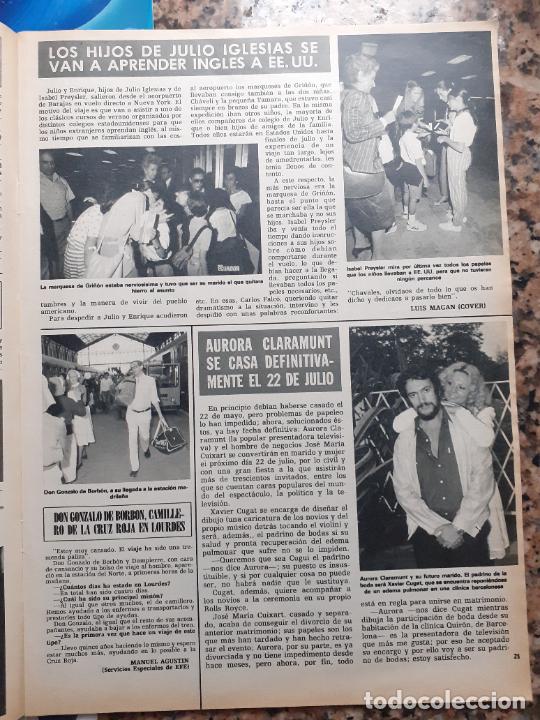 Coleccionismo de Revistas y Peri&oacute;dicos: DON GONZALO DE BORBON AURORA CLARAMUNT LOS HIJOS DE JULIO IGLESIAS