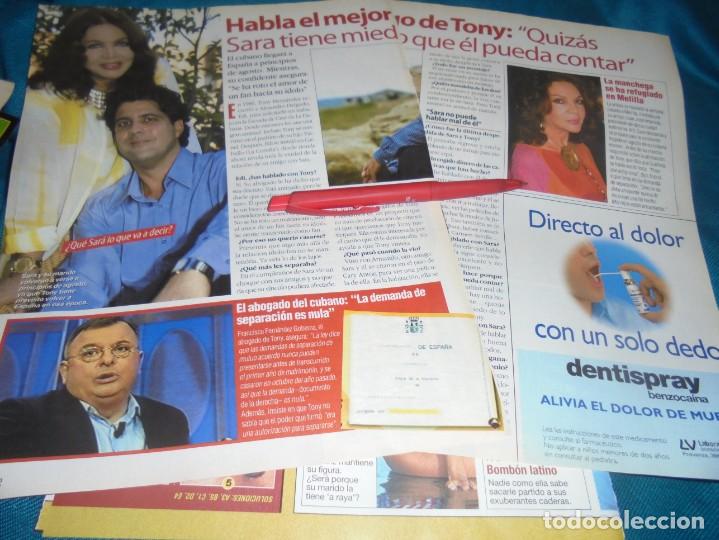 Coleccionismo de revistas y peri&oacute;dicos: RECORTE : SARA MONTIEL, HABLA EL AMIGO DE TONY. QUE ME DICES, JULIO 2003(#)