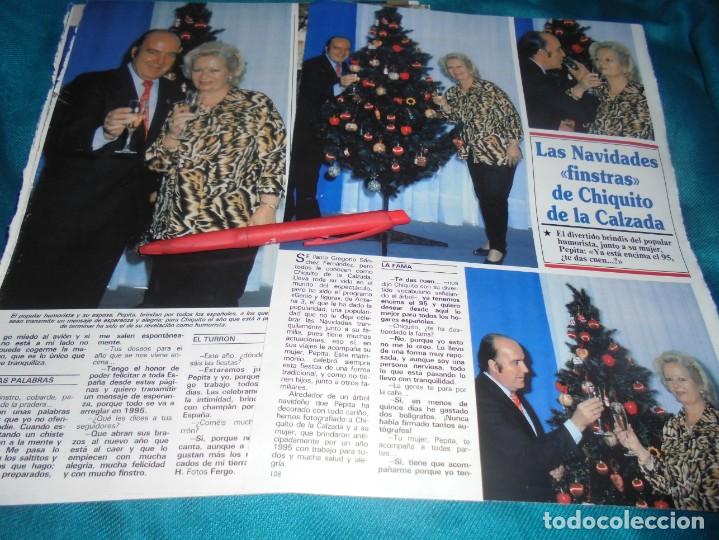 Sammeln von Zeitschriften und Zeitungen: RECORTE : LAS NAVIDADES DE CHIQUITO DE LA CALZADA. SEMANA, DCMBRE 1994 (#)