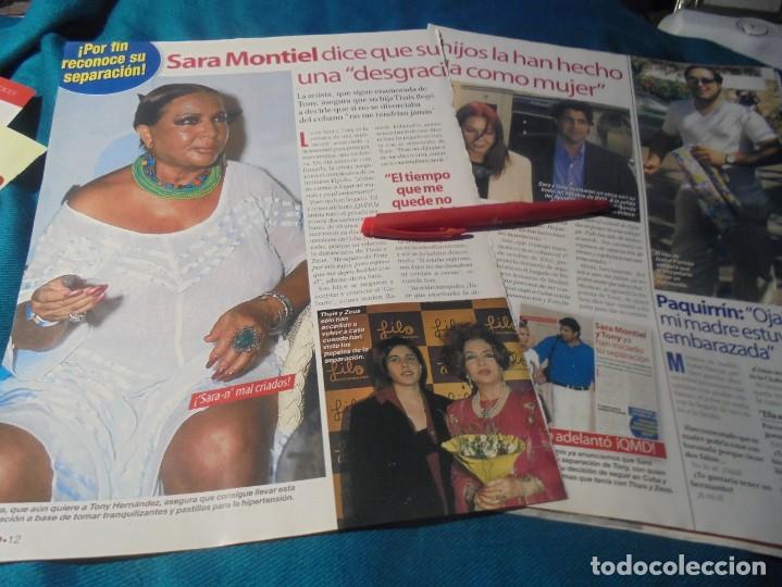 Coleccionismo de revistas y peri&oacute;dicos: RECORTE : SARA MONTIEL, SEPARACION DE TONY. QUE ME DICES, JULIO 2003(#)