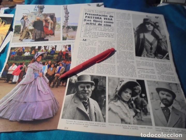 Coleccionismo de revistas y peri&oacute;dicos: RECORTE : PASTORA VEGA, ACTRIZ DE CINE. VICTORIA ABRIL. SEMANA, MARZO 1985 (#)