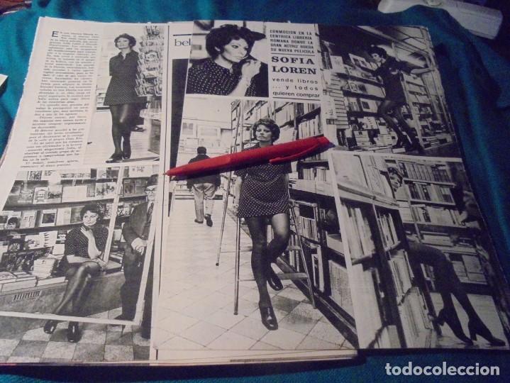 Coleccionismo de Revistas y Peri&oacute;dicos: RECORTE : SOFIA LOREN, VENDEDORA DE LIBROS. SEMANA, JULIO 1970(#)