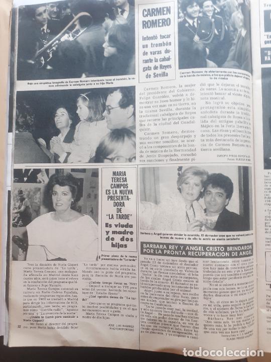 Coleccionismo de revistas y peri&oacute;dicos: BARBARA REY ANGEL CRISTO MARIA TERESA CAMPOS CARMEN ROMERO