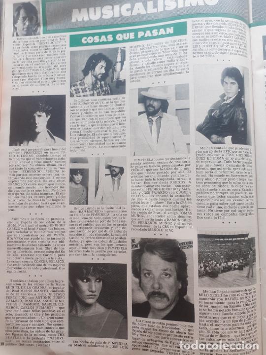Coleccionismo de revistas y peri&oacute;dicos: PIMPINELA CAMILO SESTO JOSE LUIS RODRIGUEZ EL PUMA