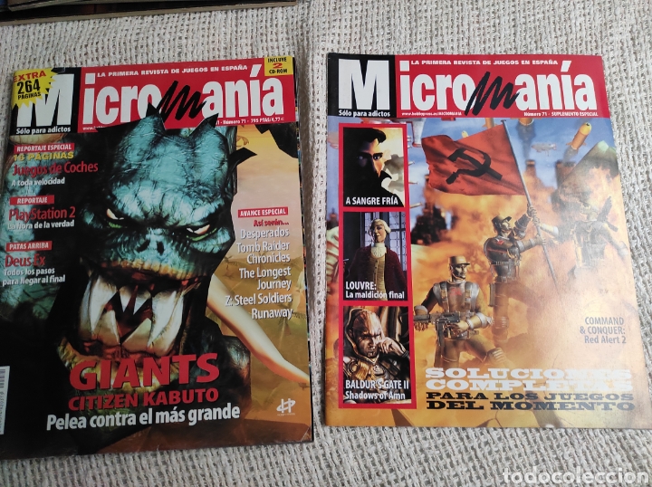 Collection Magazines and Newspapers: MICRO MAN&Iacute;A N&ordm; 71 EXTRA 264 PG. LOUVRE - BALBU&acute;S GATE II, SUPLEMENTO - REVISTA DE VIDEOJUEGOS