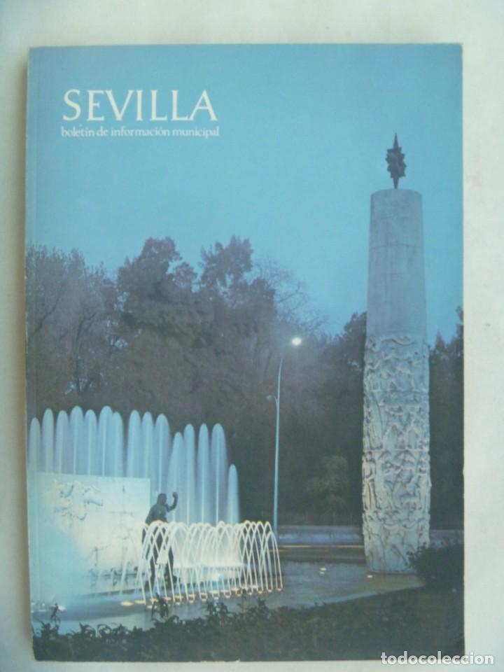 Collectionnisme de Revues et Journaux: SEVILLA , BOLETIN INFORMATIVO MUNICIPAL. 1975: FERIA ABRIL, TTE. GENERAL SERRANO HIJO ADOPTIVO, ETC