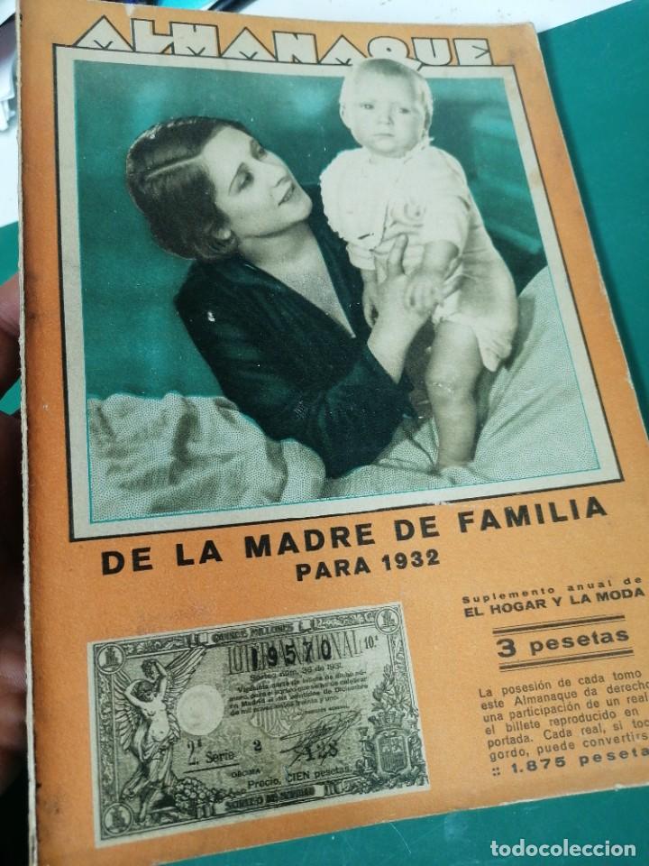 Coleccionismo de revistas y peri&oacute;dicos: Almanaque de la Madre de familia para 1932.
