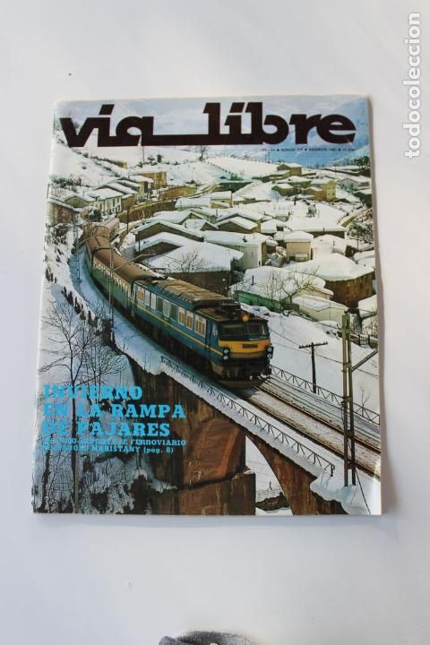 Collezionismo di Riviste e Giornali: VIA LIBRE, TRENES, N&ordm; 239 DICIEMBRE 1983, INVIERNO RAMPA DE PAJARES